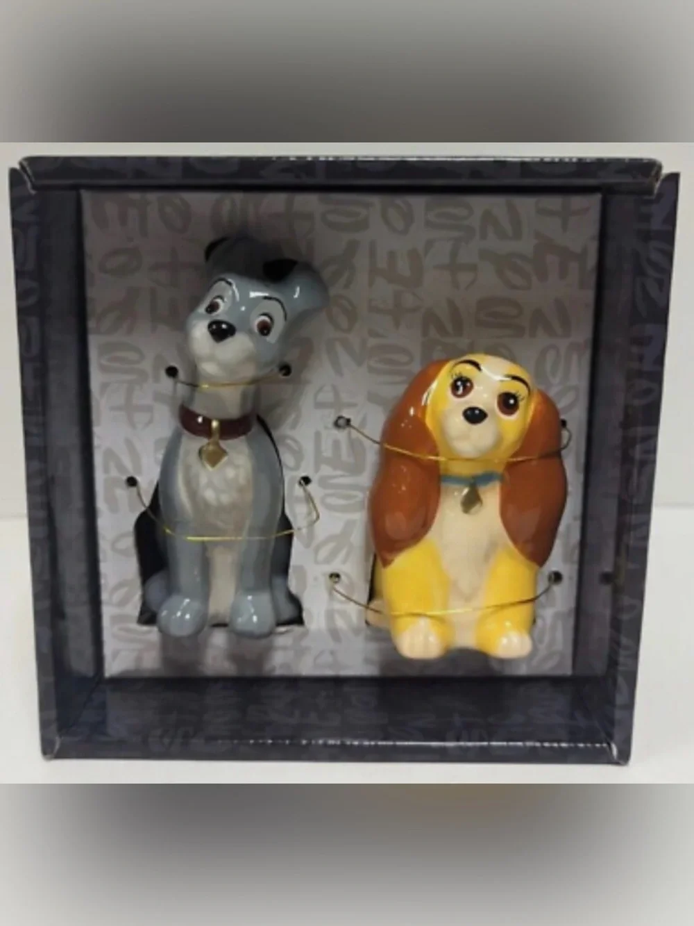 NWT Disney Lady & The Trap Salt & Pepper Shaker set